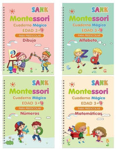 Pack 4 Libros mágicos Montessori