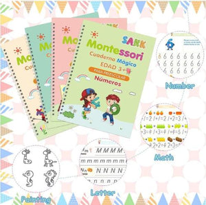 Pack 4 Libros mágicos Montessori