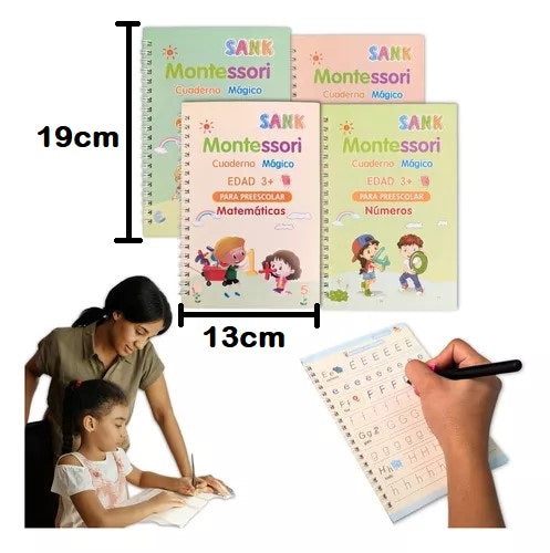 Pack 4 Libros mágicos Montessori